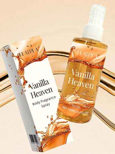 100ml Vanilla Scented Body & Hair Fragrance Mist, Vanilla Kiss Mist, Long Lasting Scent, Suitable For Business, Dating, Attractive, Unisex, Great Gift For Students