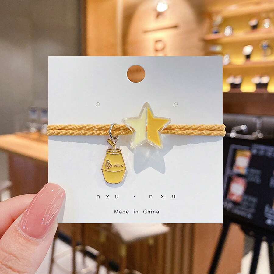 Hair Ties For Girls, Cute Hair Bands Soft Elastic Ponytail Holders Hair Accessories For Toddlers Kids Teens - Yellow - View 1