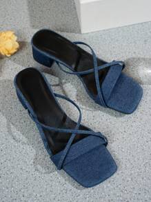 Women's High Heel Sandals,Black High Heels,Black Sandals,Black Shoes,Summer Shoes,Minimalist High Heels,Chunky Heel, Lace-Up Sandals, Mule Shoes