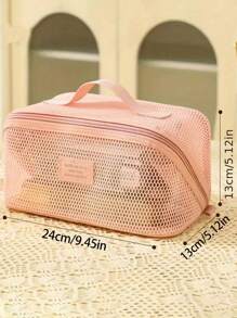 Nylon Mesh Cosmetic Bag,Travel Make Up Bag,Beach Bags For Women,Travel Bags For Women,Travel Organizer Bags,Toiletry Bag,Organization And Storage,Travel Accessories,Travel Essentials,Cruise Essentials,Bathroom Storage, Jewelry Storage, Lip Gloss Storage, Nail Polish Storage, Cosmetics Storage,Mother's Day Gifts, Easter Gifts