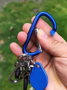 4pcs Aluminum Snap Hook Carabiner D-Ring Key Chain Clip Keychain Hiking Camp,Colorful Outdoor Keychain,D-Shaped Aluminum Carabiners, Heavy Duty Spring Hook Keychain Clips, Lightweight Mixed Colors, Ideal For Camping, Fishing, Pet Leashes, And Securing Indoor/Outdoor Gear, Camping Accessories