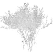 5/10/30/2400颗亚克力珠吊坠花枝，水晶花苞枝条，人造植物，适用于婚礼、家居装饰、插花、春秋婚礼花瓶装饰、家居/餐厅/卧室装饰、母亲节/父亲节/节日/生日派对用品、户外花园装饰 - 白色 - 查看 5