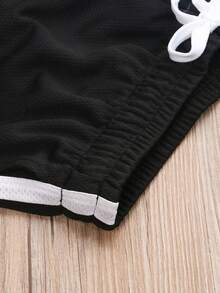 Mens Summer Breathable Shorts Gym Sports Running Sleepwear Casual Sport Short Pants Beachwear Shorts - 黑色 - 查看 6