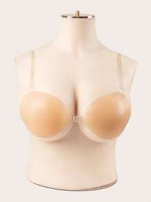 A Transparent Shoulder Strap Self-Adhesive Silicone Bra Sticker, Specially Designed For Wedding Dress Photography, Strapless Gowns, Invisible Lingerie, Enhancing Cleavage, And Sexy Breast Stickers With Straps.