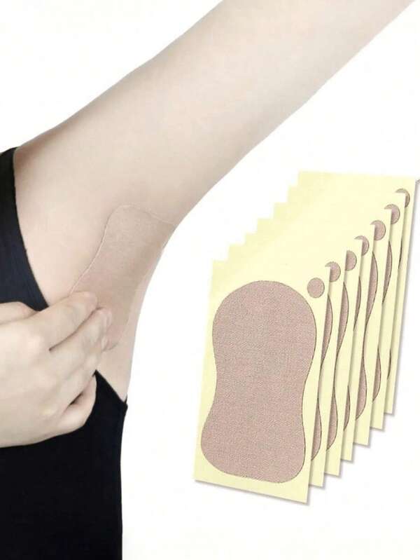 10/20/30/50 piezas Almohadillas para el sudor axilar con forma de calabaza, pegatinas absorbentes de sudor reutilizables y lavables, almohadillas antitraspirantes para vestidos, parches antitranspirantes y desodorizantes para el cuidado del Body para viajes, deporte, al aire libre, verano, útiles escolares, almohadillas transpirables y absorbentes de sudor