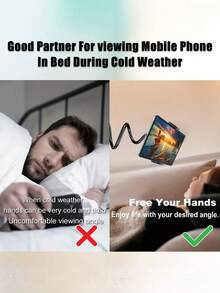 High-Quality Model Rotating Slouchy Person Stand Tablet Stand Cell Phone Tablet Spiral Bedside Stand Compatible With IPhone, Android Phone, Gift For Birthday, Family, Friends 360 Degree Rotating, Bed Slouchy Stand, Phone Holder 360° Rotation