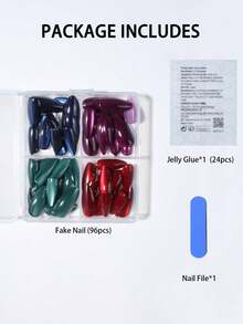 98 miếng (4 kiểu phối hợp) Móng giả dán acrylic hình hạnh nhân dài, bóng bẩy, màu đỏ huyết, mắt mèo, phong cách Y2K, thiết kế móng tay hình hạnh nhân ngắn, bộ móng giả vừa vặn hoàn hảo, bao gồm: 1 gel dán và 1 dũa móng, móng giả mắt mèo màu xanh lá cây, tím, đỏ, xanh dương, hồng, phù hợp cho phụ nữ và bé gái sử dụng hàng ngày, cũng thích hợp cho các bữa tiệc rave và các dịp làm móng nghệ thuật khác. - Nhiều màu - Xem 4