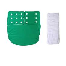 2件套可重复使用成人布尿布套装(1件可调节成人布尿布+1件尿垫),时尚颜色,可手洗/机洗,快速吸收,适合老年人、孕妇和行动不便人士使用。 - 彩色 - 查看 14
