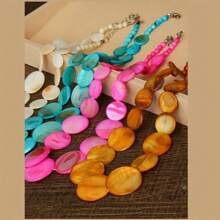 1 pieza Collar de concha elegante, sexy y de moda estilo bohemio para mujer