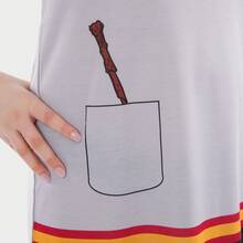 Harry Potter Nightdress | Hogwarts Girls' Nighties | Gryffindor Night Dress | Official Merchandise - Grey - View 4