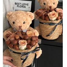 Panier tressé style ferme à fleurs, vase DIY. Panier de rangement multifonctionnel