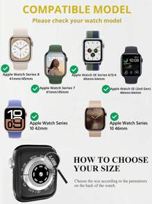 Hard Material Electroplated Gold Hollow Frame Protective Frame Compatible With Apple Watch Case Ultra 10 SE 9/8/7/6/5/4/3/2/1 Compatible With Apple Watch Case Smart Watch 40 MM/41mm/42 MM/44 MM/45 MM/46 MM Ultra-Thin Cover Shockproof Bumper Case Leisure Anti-Shock Anti-Scratch Anti-Collision Sensitive Touch ((No Glass) Compatible With IWatch For Woman Men