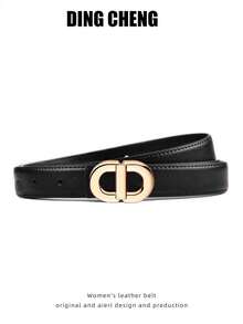 1pc/2pcs Letter Design Fashionable Women Belt, Suitable For Jeans, Suits And Dresses - A - View 10