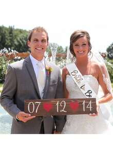 11pcs Bridal Party Sash Set - 1 White Bride Sash And 10 Bridesmaids Sashes With Shiny Rose Gold Text, For Bachelorette Party And Wedding (11pcs Set) - Multicolor - View 7