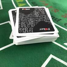 Large Letters Wide Cards Poker Stars 54 Pcs Red And Black High Quality Plastic Frosted Playing Cards Goods For Board Games For Professionals Poker, Tricks - Multicolor - View 6