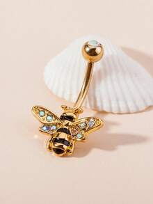 1pc/Set Women Sexy Navel Piercing Ring With Butterfly Zirconia Decoration, Belly Button Rings - Multicolor - View 20