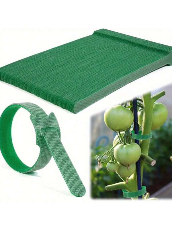 100 pezzi di fascette per piante regolabili antiscivolo, fascette per cavi, chiusure a strappo, legacci per corone natalizie, cinture a chiusura a strappo, adatte per piante rampicanti, supporto e applicazioni di giardinaggio, strumenti per la manutenzione del giardino