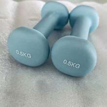 1 Pair Multi-Color Matte Dipped Dumbbell, Solid Cast Iron Dumbbell For Home Workout, Unisex Gym Accessories