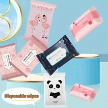 50 Pieces (5 Packets *10 Pieces) Of Disposable Cleaning Wipes, Which Can Be Cleaned With Fingers When Traveling. Portable Paper Towels Can Be Used To Extract Makeup Remover Soft Towels, Which Are Soft And Comfortable And Suitable For Men And Women.