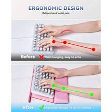 Desktop Computer Keyboard Wrist Rest And Keyboard Stand Set, Ergonomic Keyboard Wrist Pad Suitable For Home, School, Office Use, Facilitates Typing