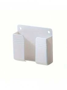 Soporte de pared plástico para teléfono y sujetador de teléfono, caja de almacenamiento de control remoto, accesorios de baño multiusos, sin necesidad de electricidad, decoración del hogar de otoño