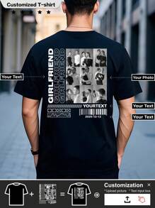 Custom Personalized T-Shirt, Men's Sport T-Shirt, Breathable, Christmas Gift, - Add Pictures (Girlfriend, Wife) To Design Your Own Personalized Printed T-Shirt,Stylish,Fashion,Hipster,Casual,Minimal Chic,Personalized,Customized,Custom,Unique,Guy Costumes,Capsule Wardrobe,Men Basic/Street Style,Ideal Gifts For Him,Boyfriend,Family,Friends,For Birthdays,For Vacation/Holiday,For School/Competition,For Sports/Climbing