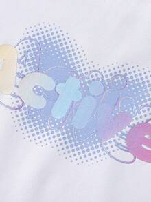 Balabala Girls' Quick-Dry Sports Tee, Breathable & Lightweight Summer Top - Pink Purple - View 7