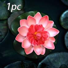 6 Pezzi Fiori Galleggianti A Loto E Ninfea A Led Impermeabili Per Decorazione Piscina, Lampada Notturna A Colori Cambiante, Può Essere Usato Per La Decorazione Di Desideri, Fiumi O Piscine