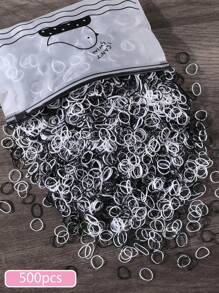 2000 pièces Mini Élastiques à cheveux jetables en caoutchouc pour queue de cheval, convient pour un usage quotidien, accessoires pour cheveux, porte-queue de cheval