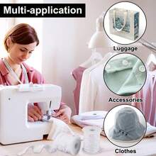 9.5~10 Yards Sewing Snap Button Tape Trim Press Button Tape White Polyester Button Tape Sewing Fastener Plastic Press Stud Ribbon Trim For Sewing Crafting Clothing DIY 0.7 Inch Wide - White - View 6