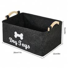 Felt Pet Toy Storage Basket, Pet Supplies Felt Storage Bin, Keep Your Home Neat & Tidy