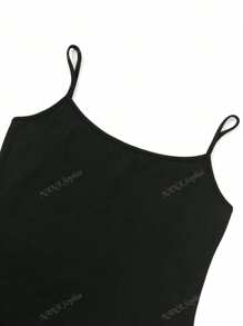 Abito da donna alla moda con spalline a bretella, vestibilità slim, adatto come indumento esterno o lingerie, stile casual