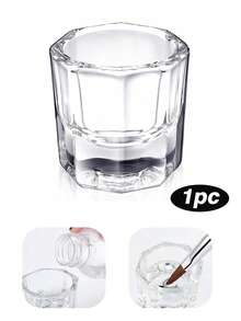 Kit de uñas acrílicas | Tazas para el arte de uñas acrílico Líquido | Set de 3 Pinceles acrílicos para uñas | 1/2/3/6 Piezas Tazones de vidrio transparente para líquido de monómero de uñas, plato para humedecer, soporte para polvo acrílico | Frasco de cristal acrílico para uñas | Herramientas para el arte de uñas | Suministros para uñas | Herramientas para uñas - Multicolor - Ver 3