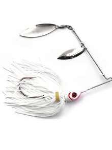 1pc Spinner Bait 17G Metal Lure Hard Fishing Lure Spinner Lure Spinnerbait Pike Swivel Fish Tackle Wobbler, Rotating Composite Glitter - Multicolor - View 14