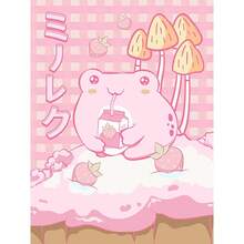 1 件墙面艺术海报无框流行钻石艺术画 5D DIY 马赛克动物卡通可爱婴儿青蛙镶嵌十字绣刺绣饰品套件卧室装饰