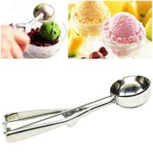 Stainless Steel Ice Cream Spoon; Ice Cream Scoop; Melon Baller; Fruit Spoon For Scooping Watermelon