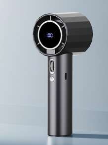 AOYI Portable Fan Handheld, Mini Turbo Fans, Summer Personal Cooling Fan, 1-100 Speed Adjustable, 1800mAh Rechargeable Battery, Strong Wind, Digital Display, For Work, Study, Home, Office, Travel, Beach, Vacation