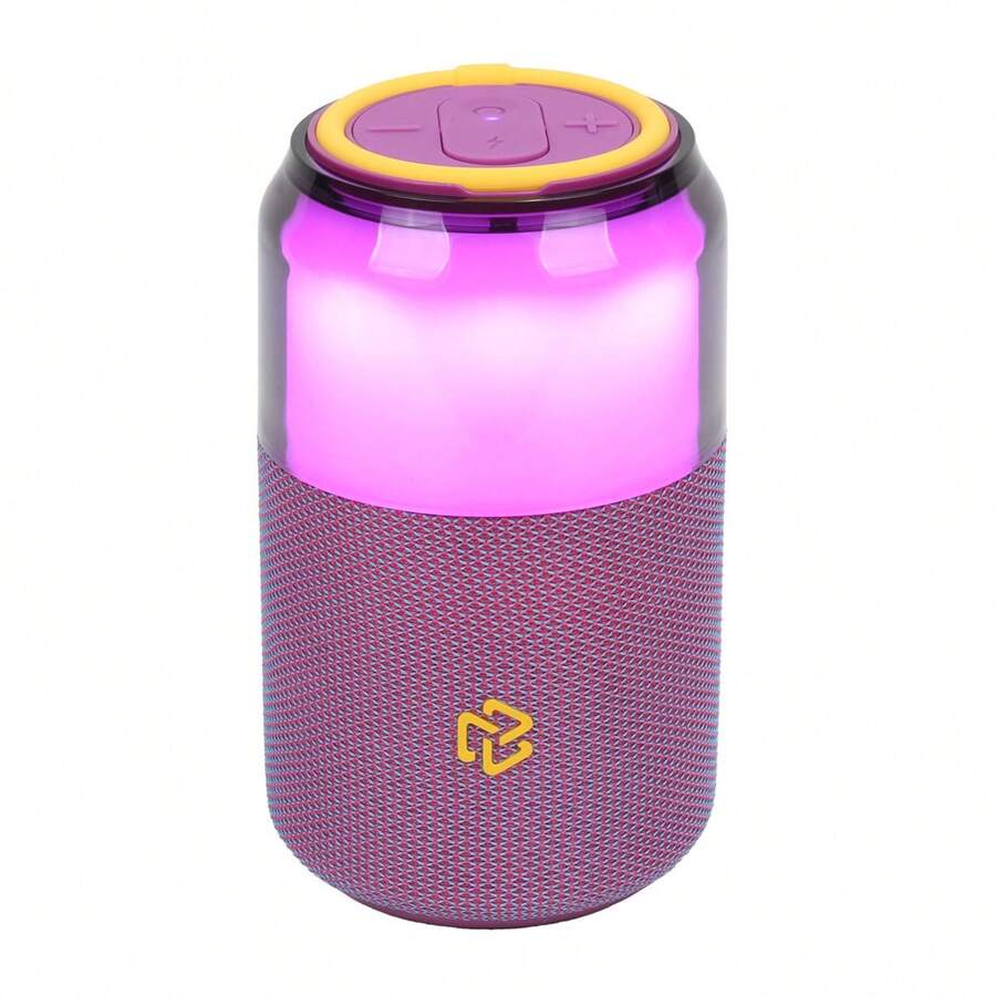 STF Bolt Wireless Speaker Transparent Built-In RGB Lights USB Connection Rechargeable Battery IPX3 Certified Water Splash Resistant (Purple) - Purple - View 1
