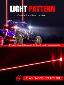 3-Inch LED Whip Lights Without Whip Antenna Remote Control Neon Lights For Off-Road Vehicles, Trucks, And SUVs, Rear Collision Lights - Red Light (pair) - View 11