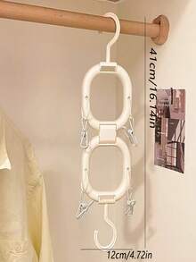 Dopamine Multifunctional Clothes Storage Rack Home Wardrobe Hat Storage Tie Scarf Bedroom Door Storage Rack - White - View 7