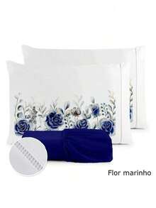 3-Piece Sheet Set 400 Thread Count For Queen King Single Bed Micropercal - FLOR MARINA - Ver 1