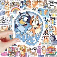 Bluey 103pcs/Set Cute Bluey Stickers, Water Cup Stickers, Notebook Stickers, DIY Handmade Stickers,Stickers For Boys,Notebook Anime,Scrapbook>Stickers