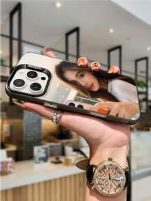 1pc Customized Personalized High-Quality Mobile Phone Case Compatible With IPhone 16, 15, 14, 13, 12, 11 Pro Max, Redmi, Infinix, Vivo, OPPO, Honor, Suitable For Couples, Friends, Family Holiday Gifts - Light Grey - View 7