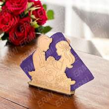 MDF Wedding Napkin Rings, 10 Pieces - 婚禮7 - 查看 3