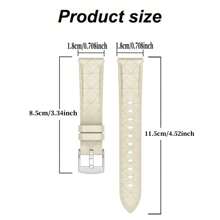 QCTOG Bracelet de montre en PU doux de 18 mm pour GT5 (41 mm) GT5 Pro (42 mm) Honor S1 Bracelet S1/B5 Talkband B5, Bracelet de mode pour Garmin Venu 2S/3S, Move 3S, Forerunner 255S 265S, Bracelet de rechange réglable pour Garmin Vivoactive 4S Vivomove 3S Active S, léger, confortable, respirant, polyvalent pour un usage casual, sportif, professionnel et plus encore