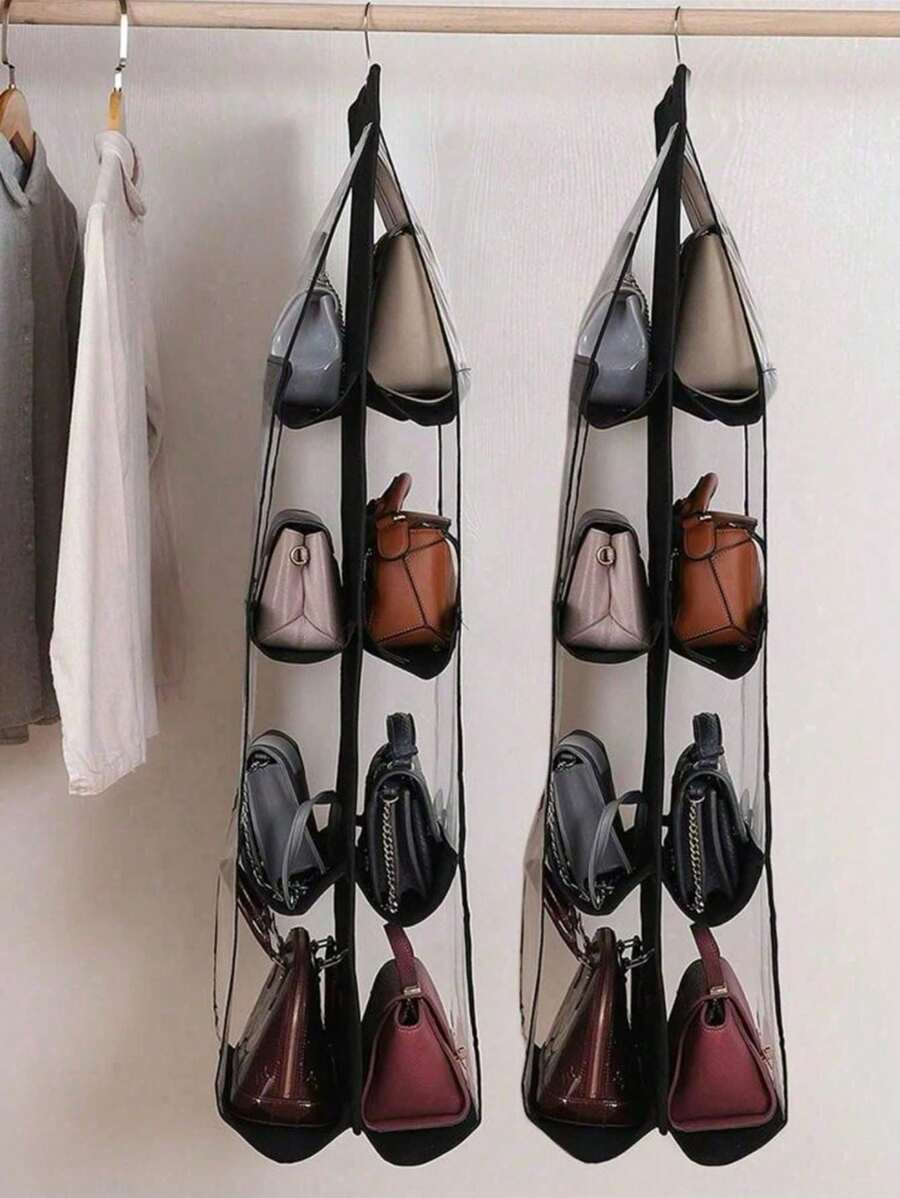 1pc/2pcs Thickened 3-Layer Or 4-Layer Double-Sided Hanging Storage Bag With Hooks, Closet Organizer Rack Bedroom, Organizer, Home Storage, For White T-Shirt Women, Black Pants Women, Ladies Winter Clothes, Dress, Winter Clothes For Ladies, Elegant Woman Dresses, White Shirt For Ladies, Long Sleeve, White Jumpsuit For Women, Spring Dresses For Women, Spring Outfits For Women, Spring, Spring Clothes, Minimalist, Summer Tops Storage