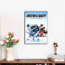 1pc Wall Arts Posters Frameless Modern Game Astro Bot Poster Home Room Decor Livingroom Bedroom Aesthetic Art Wall Painting Stickers