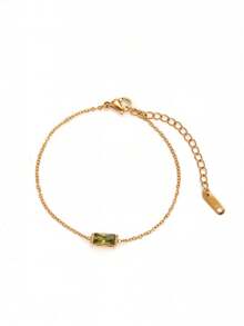 1pc Elegant Bracelet, Women's Jewelry, S925 Sterling Silver Minimalist Chain Bracelet, Exquisite Jewelry, Friendship Gift For Sister - Gold - View 11