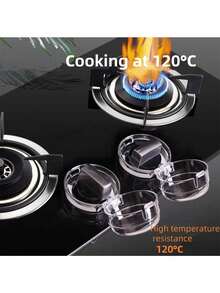 2 件/5 件透明炉灶旋钮盖 - 用儿童安全锁保护小孩，适用于烤箱/炉灶/燃气灶 - 婴儿/幼儿厨房防护罩 - 检查尺寸 - 彩色 - 查看 2