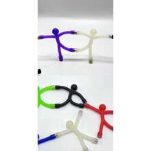 3pcs Funny Magnetic Climbing Man Stress Relief Mini Changeable Magnetic Matchstick Figure Toy, Strong Adhesive Fridge Magnet